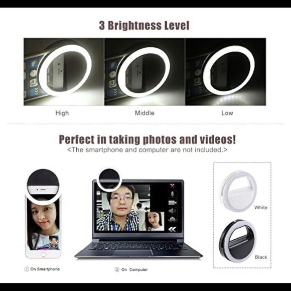 Pink selfie light for phone - Picture 5 of 7